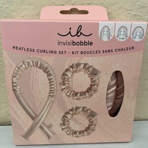 Invisibobble Heatless Curling Set in Pink